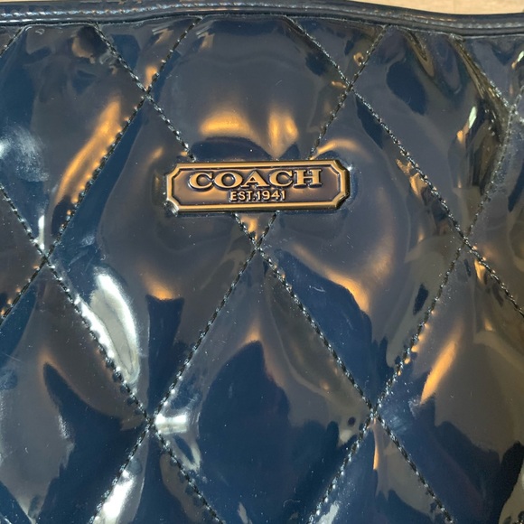 🆕 Coach | Cobalt Liquid Gloss Tote - Picture 3 of 14